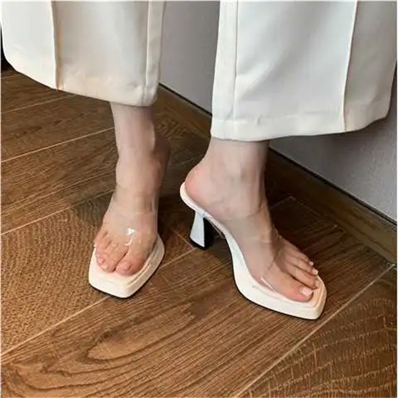 Giày Cao Gót Trong Suốt Thoải Mái Dễ Phối Đồ Thời Trang Cho Nữ