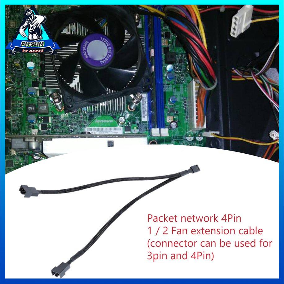 Bộ chia dây Bo mạch chủ Mở rộng Cooler Bộ chuyển đổi nguồn Cáp 3Pin Quạt [8/14]