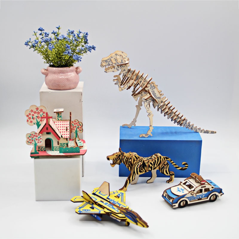 logo xếp hình Bộ Đồ Chơi Lắp Ráp 3d Bằng Gỗ Cho Bé