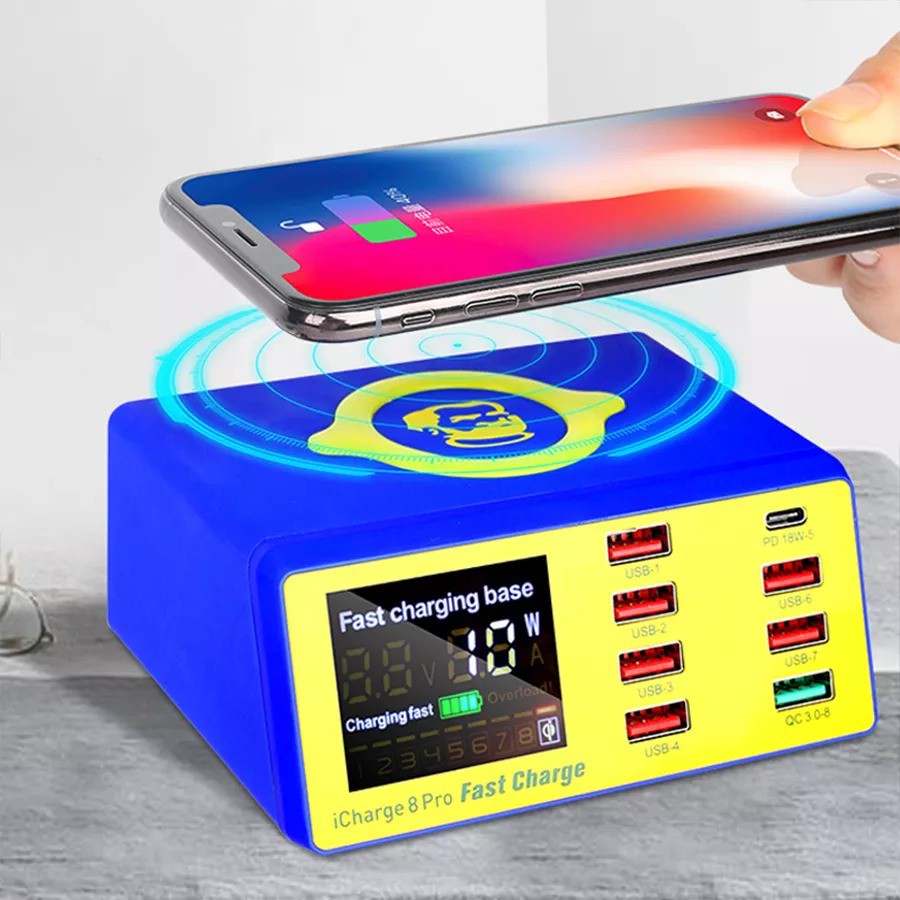 Sạc báo dòng Mechanic ICharge 8 Pro hỗ trợ sạc nhanh, sạc không dây