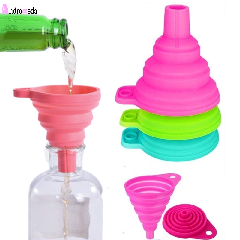 1 Phễu Silicone Gấp Gọn Tiện Lợi Màu Sắc Ngẫu Nhiên