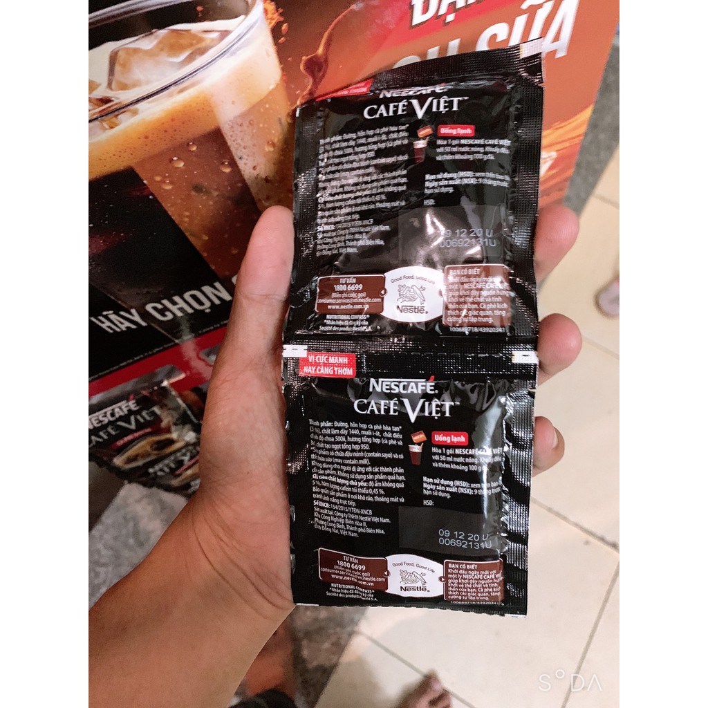 NesCafe Việt Đen Đá Dây (10 gói * 16g )