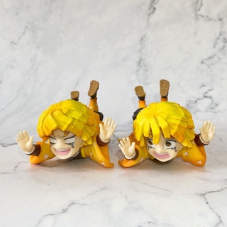 2pcs Demon Slayer Thanh Gươm Diệt Quỷ Agatsuma Zenitsu Cute Figure Kimetsu No Yaiba Children's Gift Anime Model doll