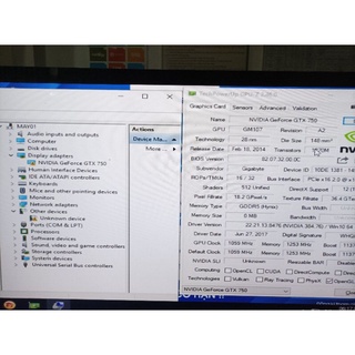  Card màn hình GTX 750 lỗi cài driver chấm than 