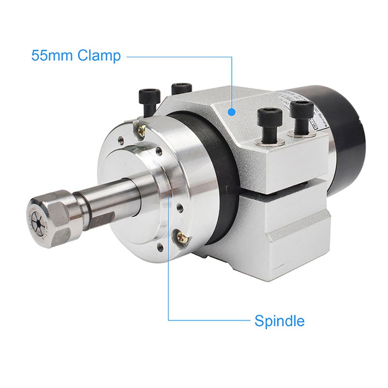 Giá Đỡ Trục Máy Tiện CNC 55MM Bằng Nhôm Cố Định Cho Động Cơ 300W 400W 500W Kèm 4 Vít