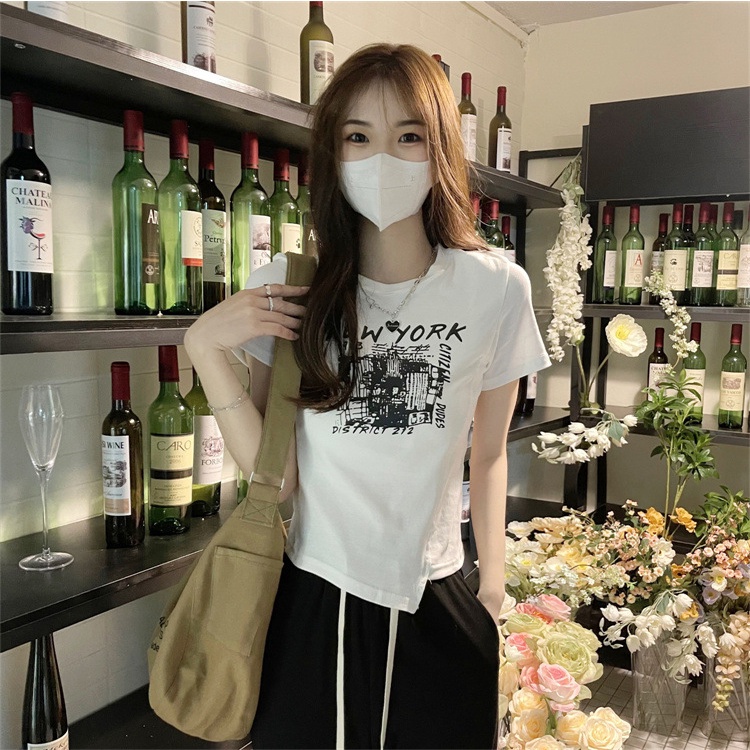 Áo Thun Ngắn Tay 2 Thiết Kế Độc Đáo Thời Trang Mùa Hè Cho Nữ