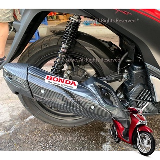Bộ Ốp Hông & Đích Pô SH 2017 - 2019 Nhựa Xi