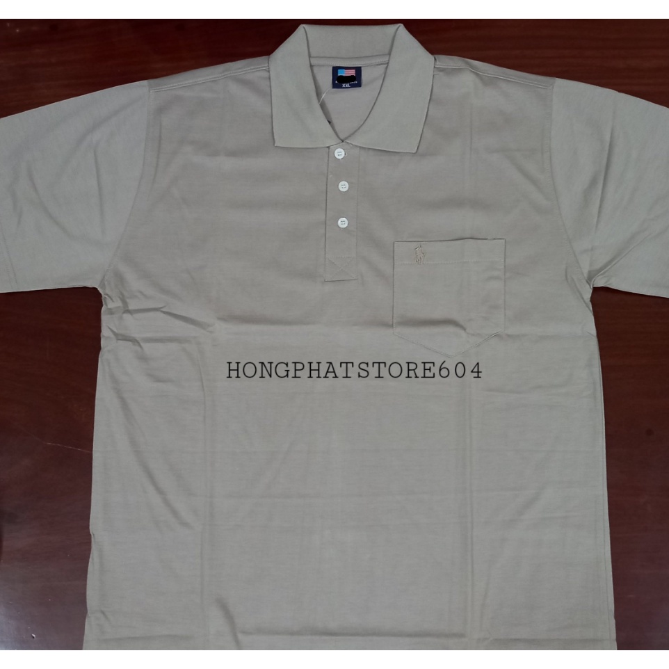 (Ảnh thật) Áo thun trung niên cotton Polo