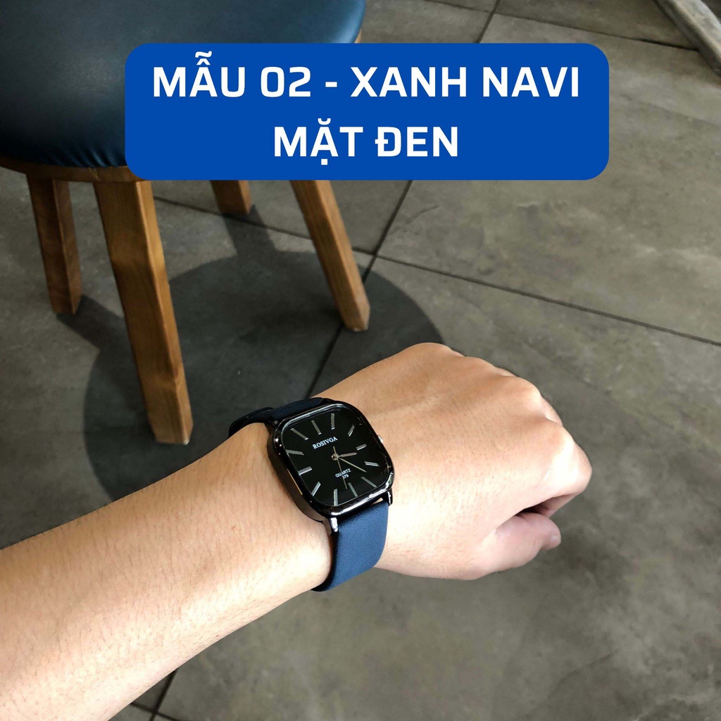 Đồng hồ nam Rosivga dây da thời trang cá tính