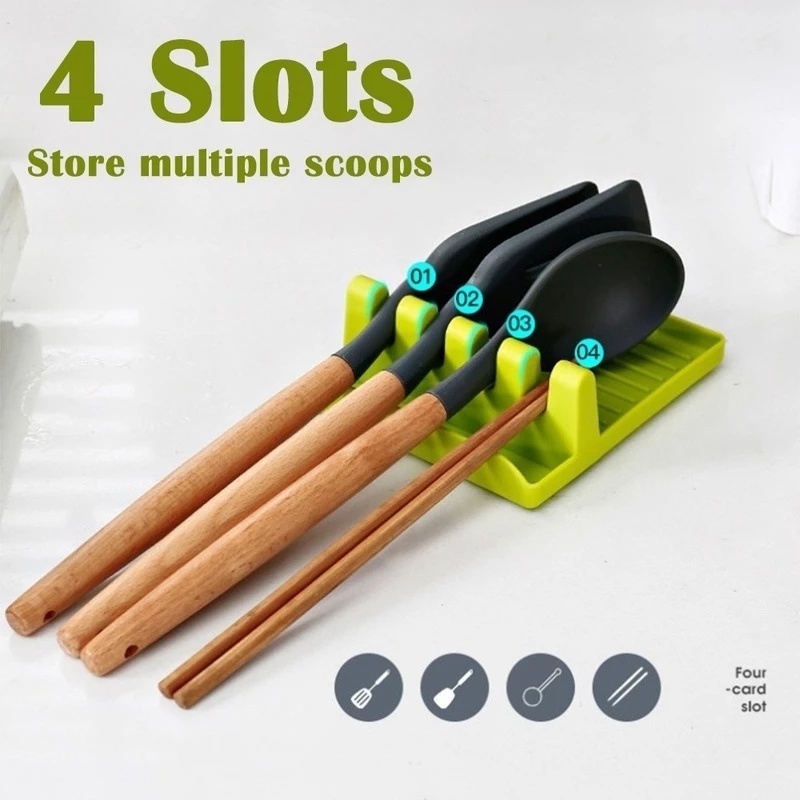 Giá Đỡ Dụng Cụ Nấu Ăn Chống Trượt Tiện Lợi Cho Nhà Bếp