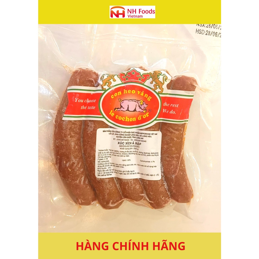 Xúc xích Ả Rập (Merguez) - Con Heo Vàng 200g