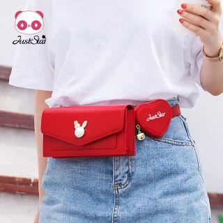 Túi xách nữ thời trang Just Star Trái Tim Belt Bag năng động