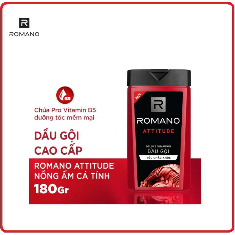 Dầu Gội ROMANO Hương Nước Hoa Chai 180g