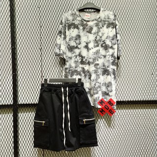 Quần short kaki unisex box zip
