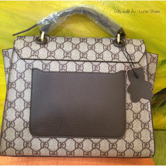 SALE T59 Túi xách nữ G siêu VIP size 25 màu nâu