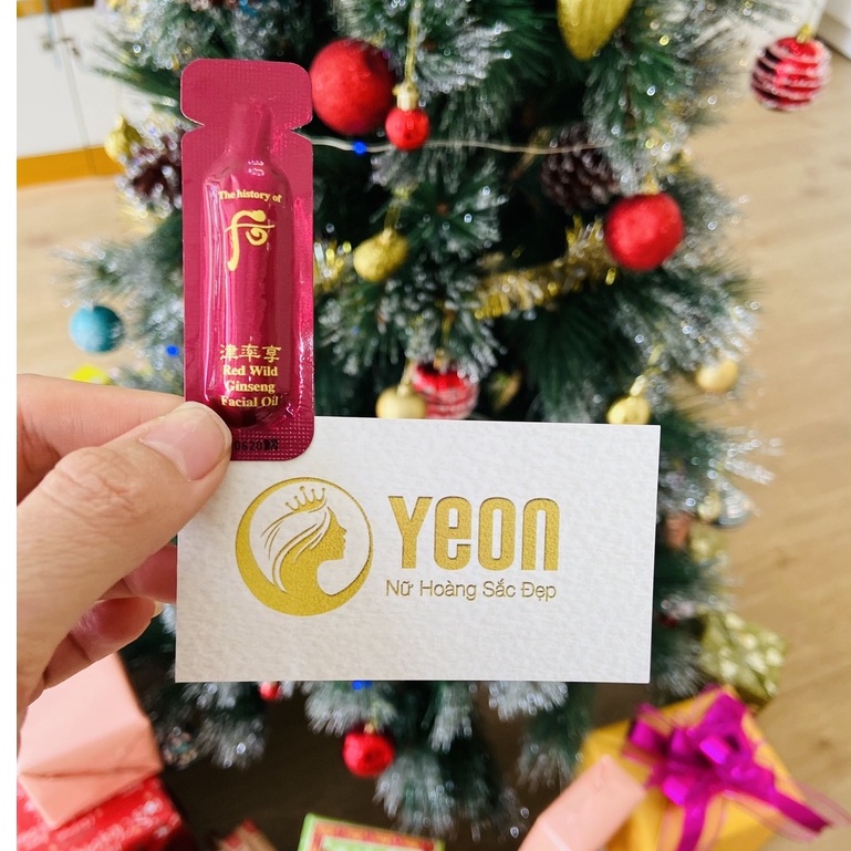 1 gói tinh dầu phục hồi trẻ hoá da  - RED WILD GINGSENG FACIAL OIL GÓI