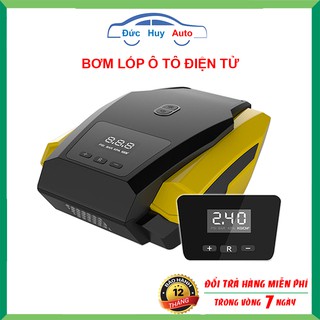 Bơm Xe Ô Tô - Bơm Lốp Ô Tô -  Điện Tử 1 Xi Lanh Có Đèn