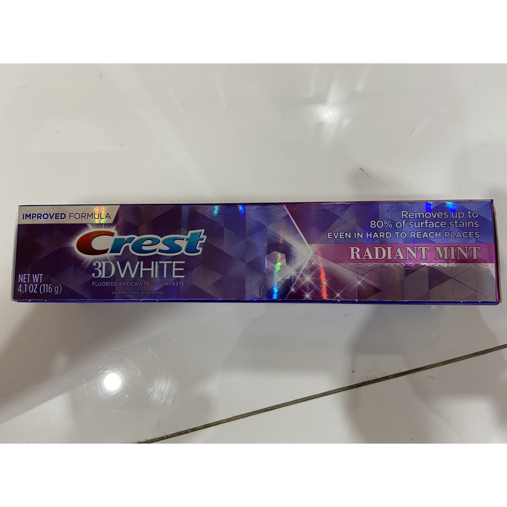 KEM ĐÁNH RĂNG CREST 3D WHITE RADIANT MINT 116g