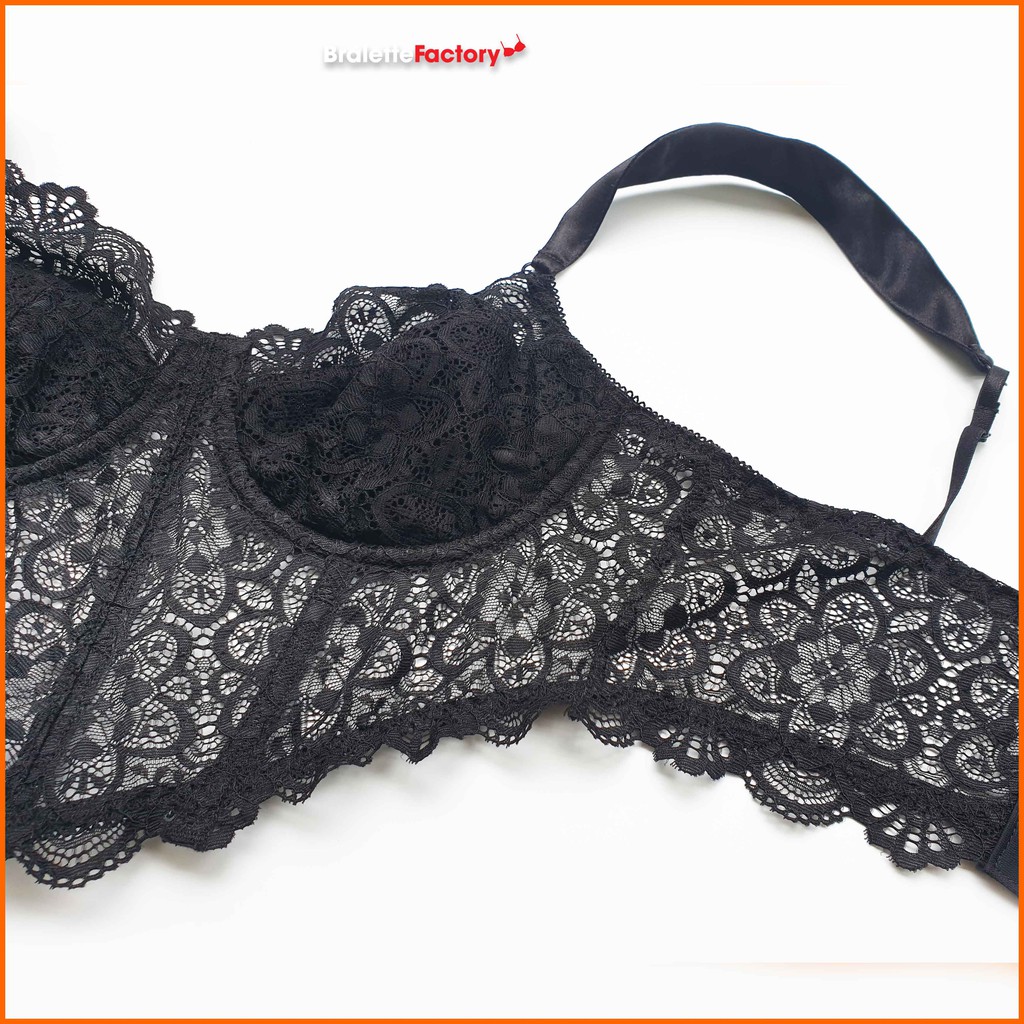 [Tặng mã 30k] Áo lót croptop BraletteFactory, áo lót ren mỏng sexy có gọng, mút lót, bralette hàng thiết kế [ mẫu N05] | BigBuy360 - bigbuy360.vn