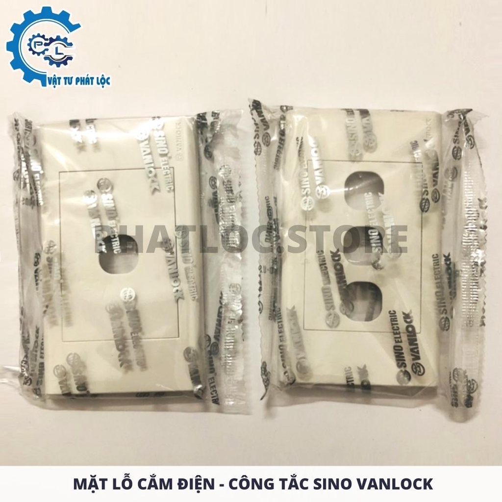 Ổ cắm điện - Mặt lỗ công tắc SINO Vanlock - S18 Chính hãng