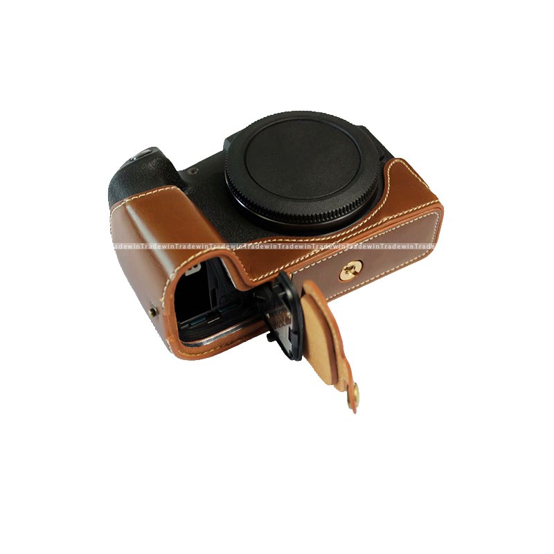 Túi da PU bọc nửa thân máy ảnh Canon EOS RP EOS srp kèm dây đeo