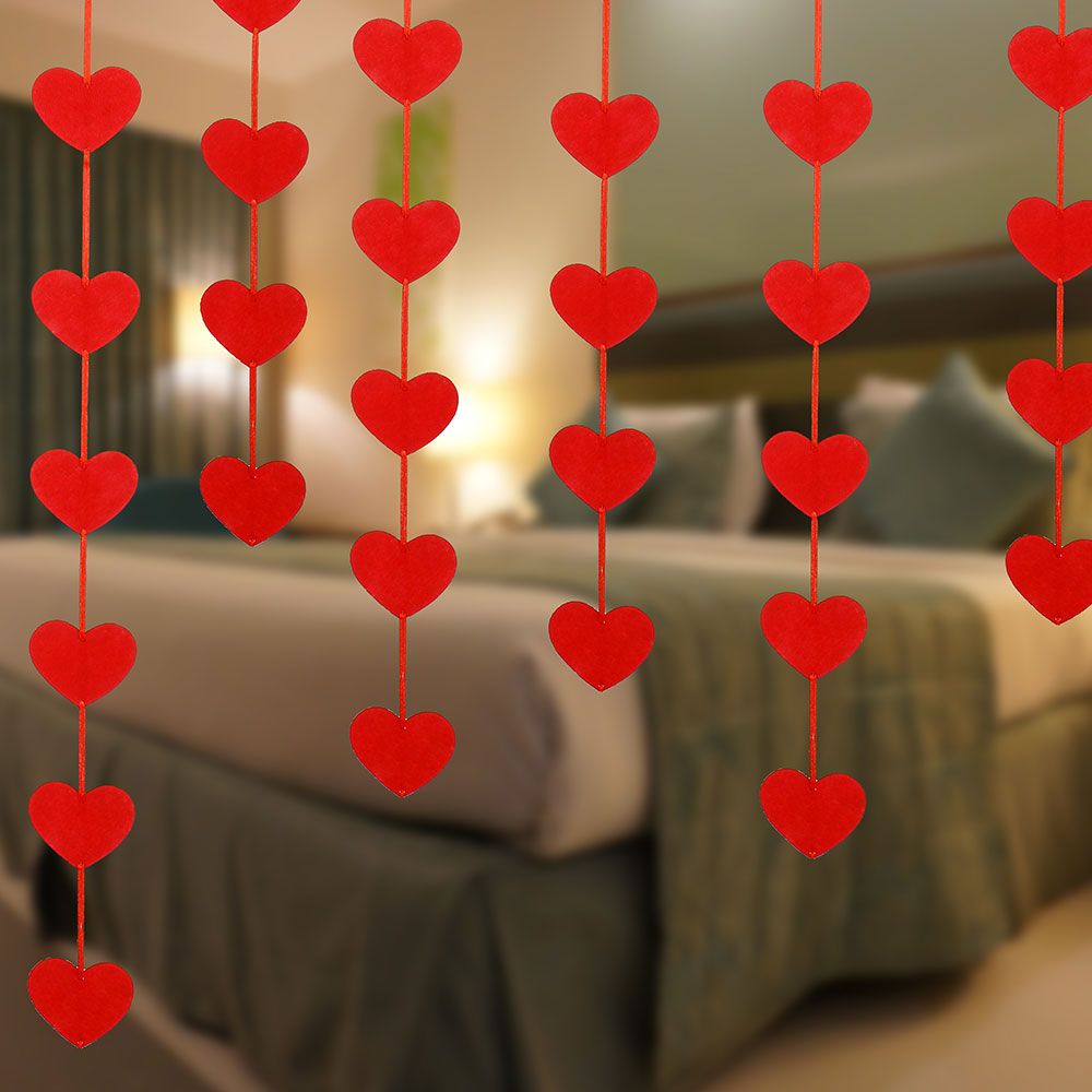Bộ 16 Trái Tim Đỏ Dùng Trang Trí Tiệc Cưới/Sinh Nhật
