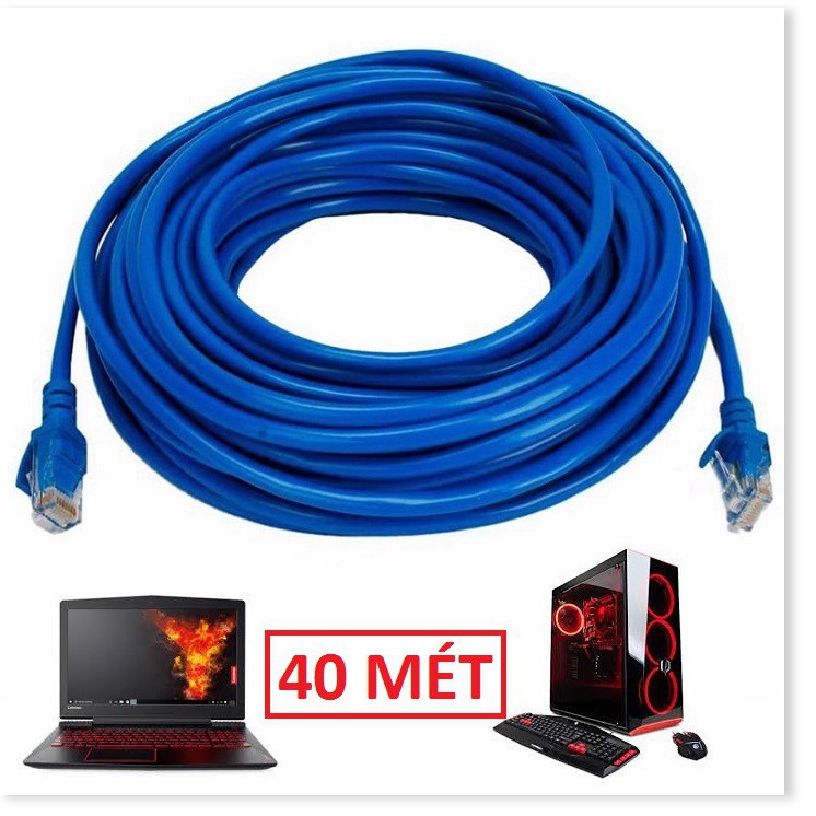 DÂY CÁP MẠNG 40M DÂY XỊN, DÂY CÁP LAN INTERNET BẤM SẴN 2 ĐẦU TỐC ĐỘ CAO, DÂY LAN RJ45 MẪU MỚI BÁN CHẠY  giá tốt vn