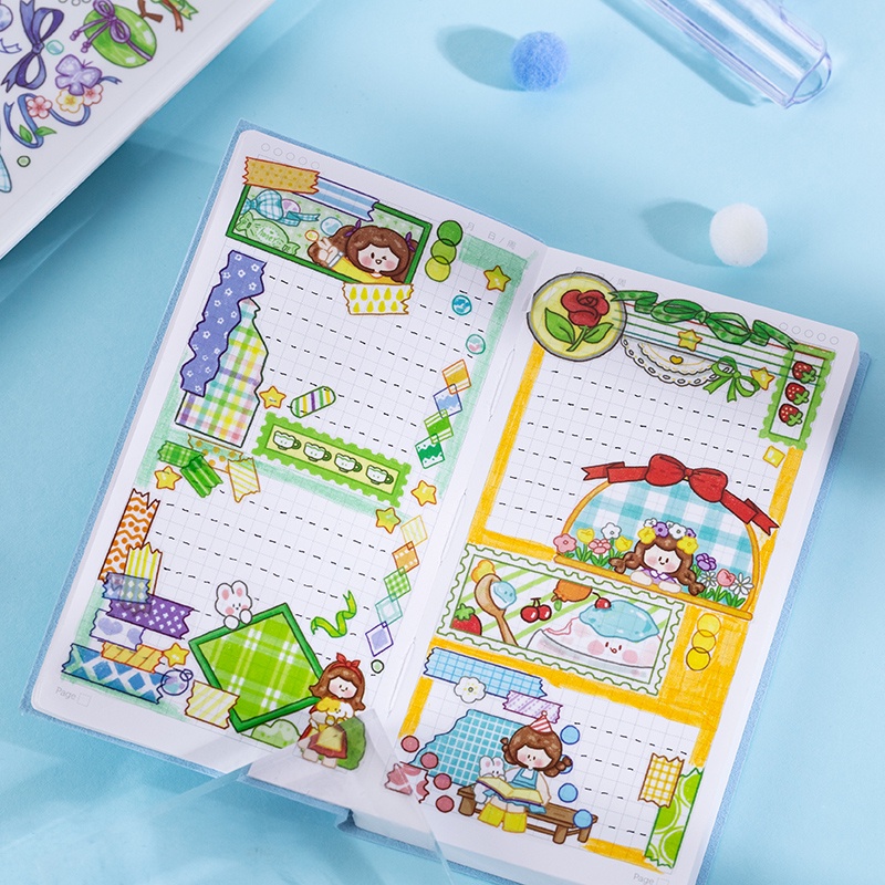 Miếng Dán Họa Tiết Hoạt Hình Trang Trí Thủ Công 4 Kiểu Độc Đáo