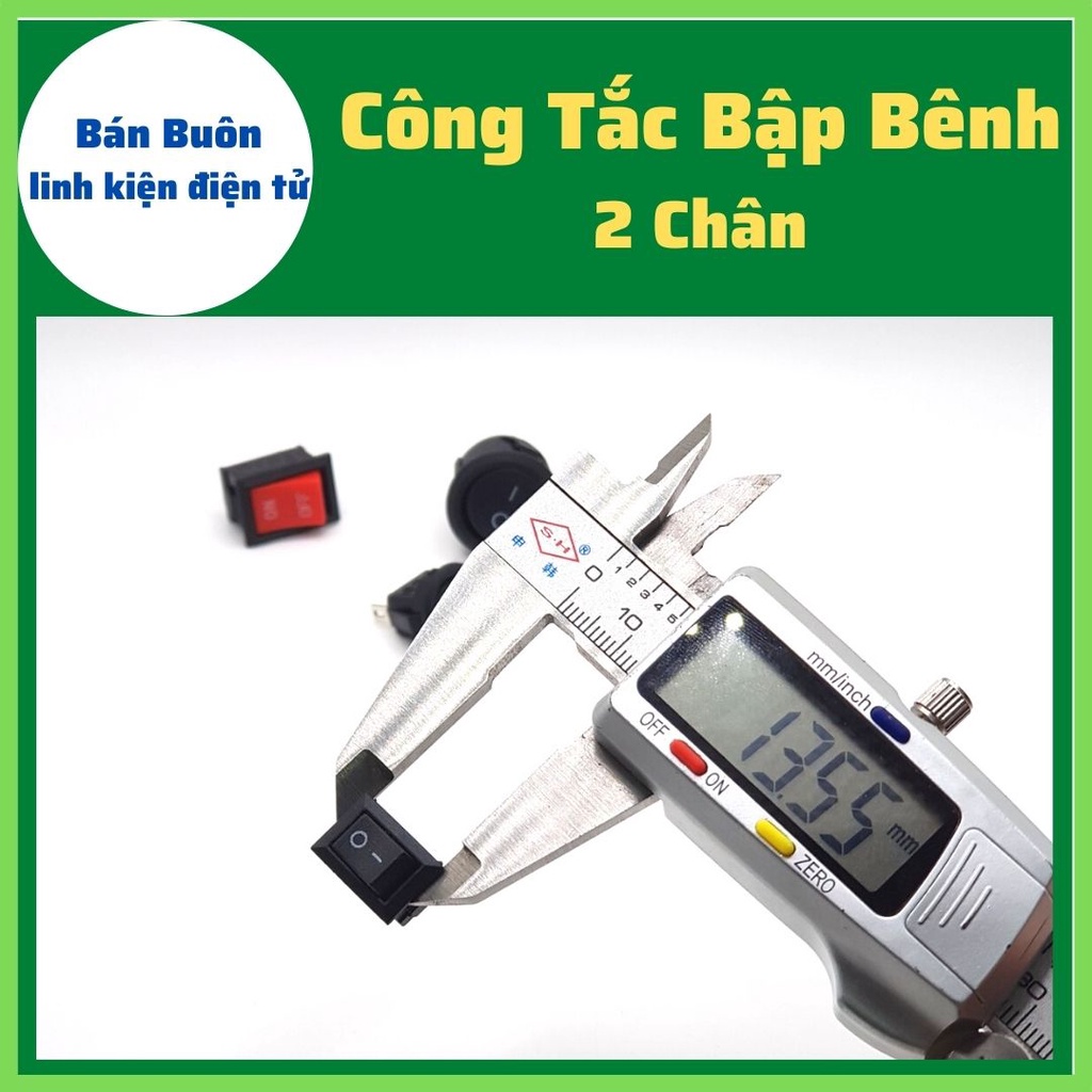 Công tắc bập bênh 2 chân, on/off