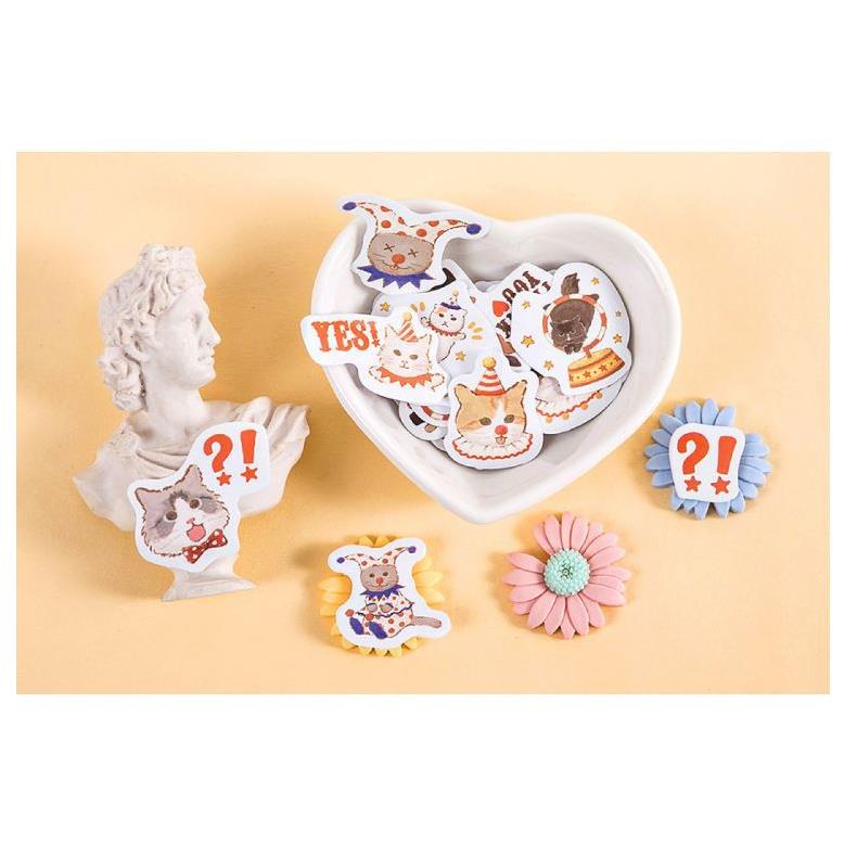 Bộ 46 Sticker Mèo Ảo Thuật E110