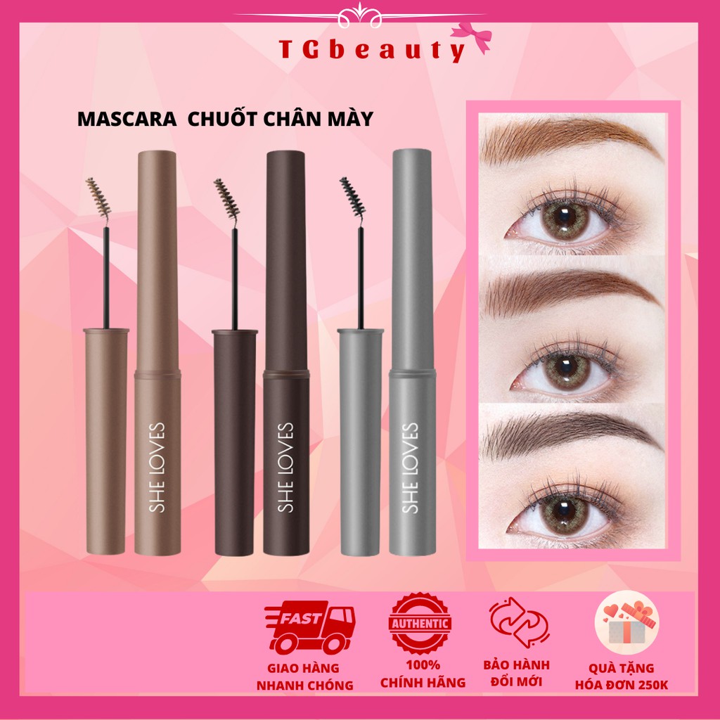 Mascara Chân Mày Bền Màu, Lâu Trôi Sheloves Brow Mascara