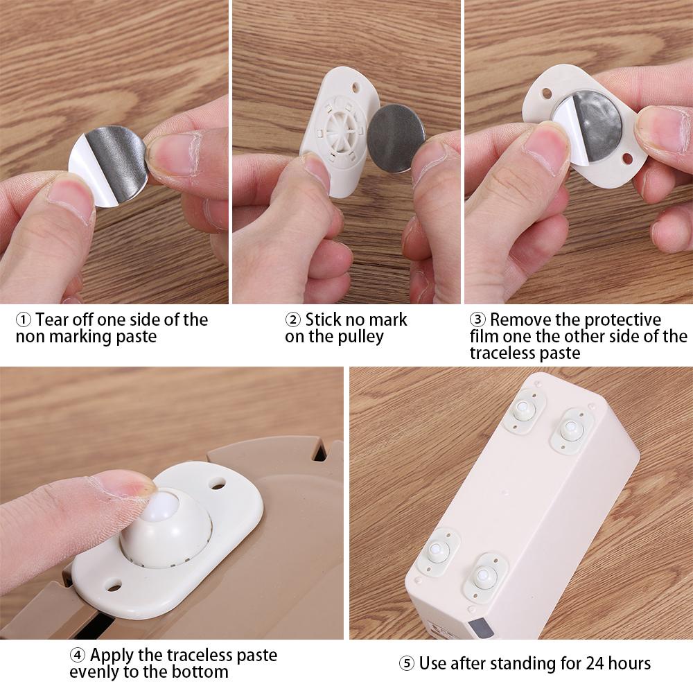 LEISURE Bánh Lăn Điều Hướng Tự Dính Thông Dụng Cho Nhà Bếp