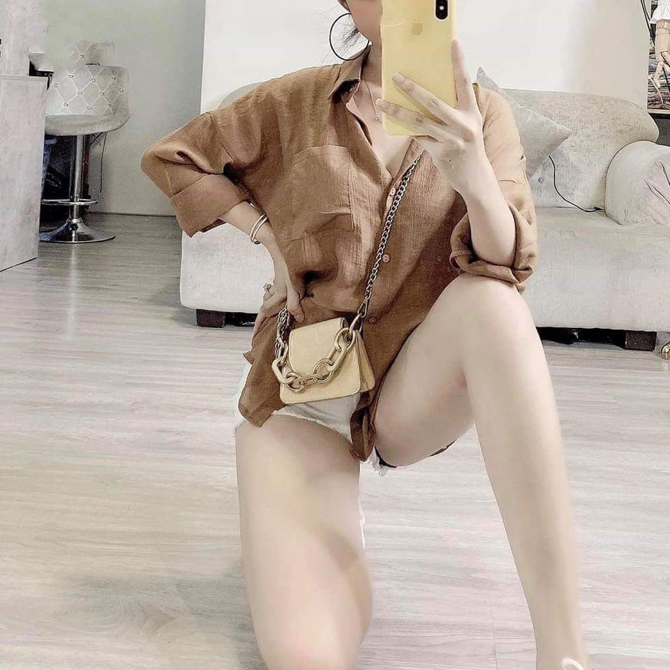 ÁO SMI 1 TÚI ĐŨI MÀU TRẮNG