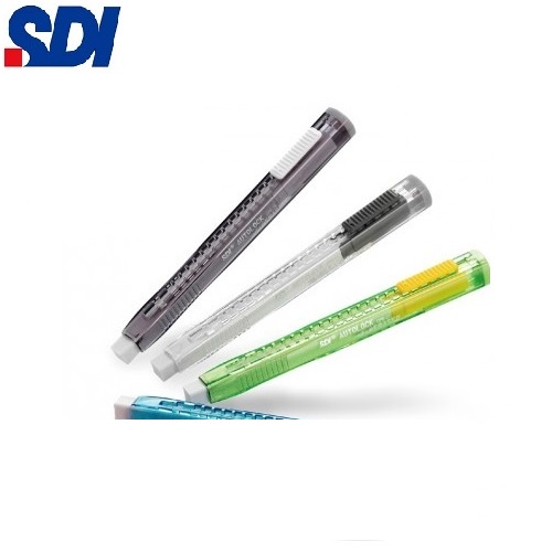 [Giá sỉ] Combo 2 bút gôm tẩy chì Autolock Eraser thay ruột tiện lợi, khóa tự động SDI GPE-25R - GPE-25