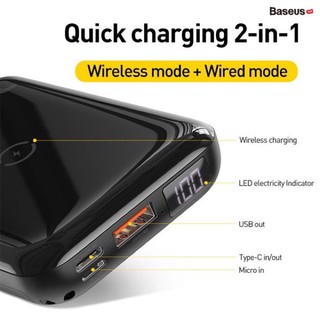 Pin dự phòng Quick Charge 3.0 không dây Baseus Mini S Bracket 10,000mAh