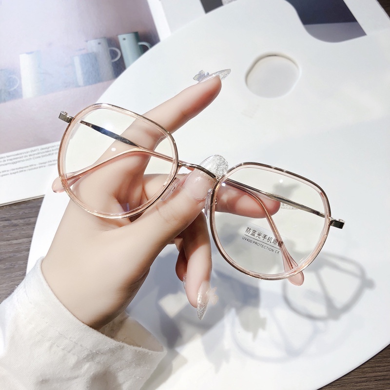 Kính Mát TR90 Gọng Vuông Oversized Chống Ánh Sáng Xanh Cho Nữ