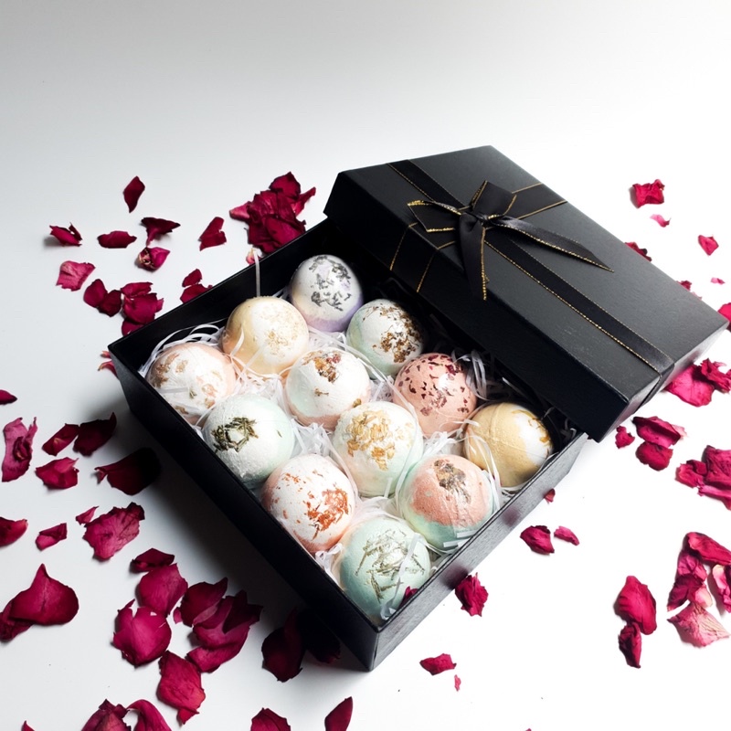 Viên sủi thả bồn tắm bath bomb tạo màu và mùi hương