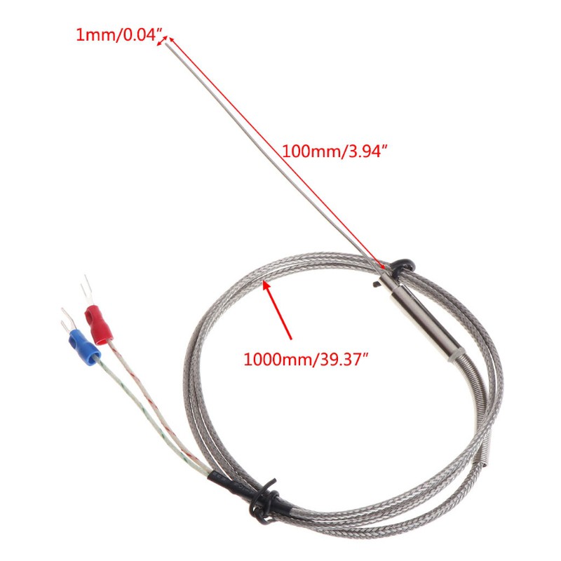 2 đầu dò cặp nhiệt điện loại K 1mm x 100mm