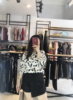 Áo sơ mi con bò sữa