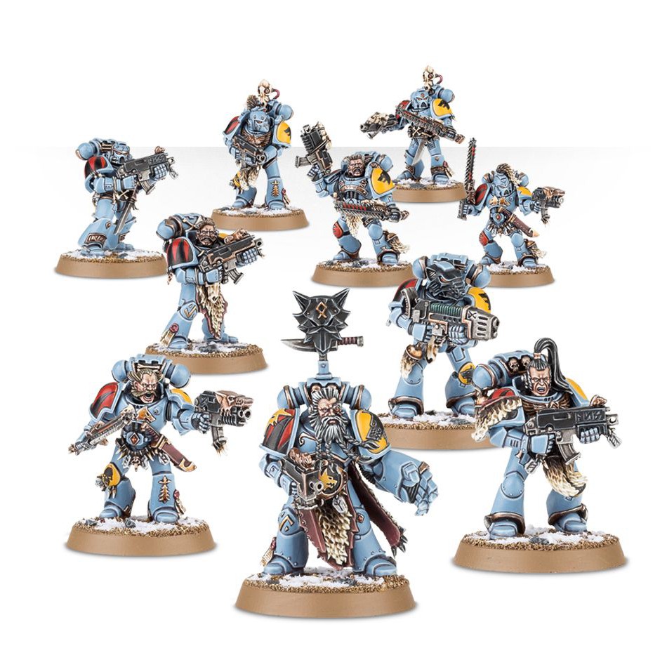 Mô hình nhân vật Warhammer SPACE WOLVES Grey Hunters
