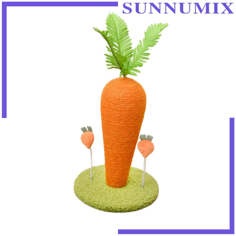 [Sunnimix] Đồ Chơi Cào Móng Mèo Hình Cà Rốt / Cây Cào Tương Tác Với Mèo Cưng Trong Nhà DIY