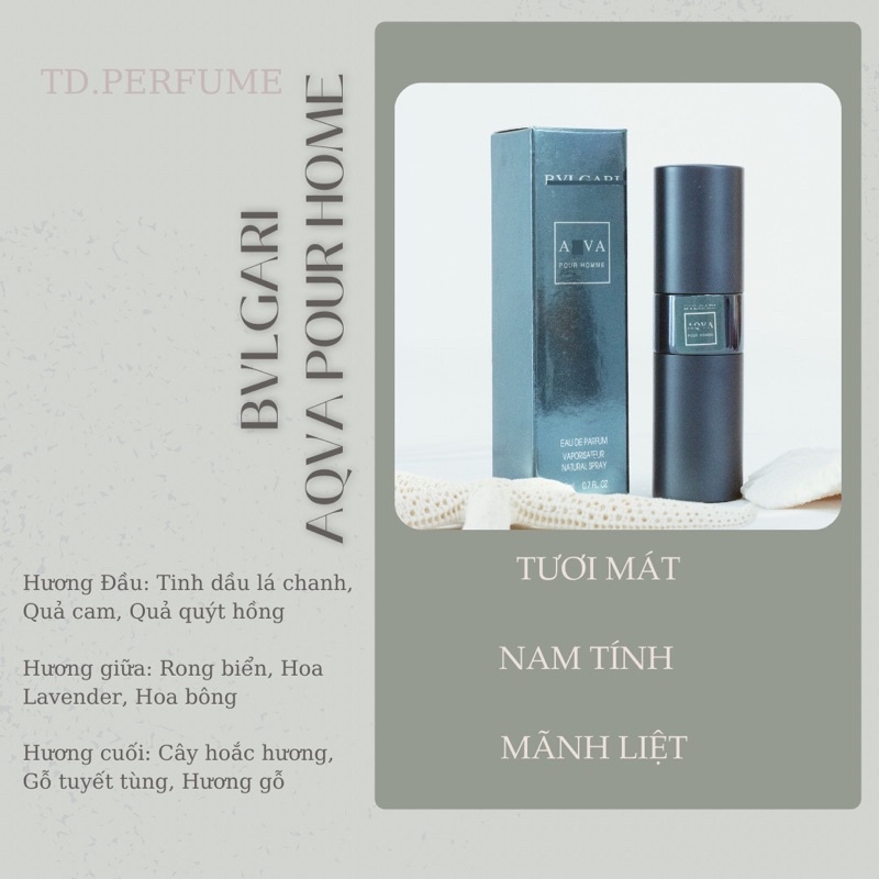 Aqva Pour Homme  - Nước hoa mini 20ml