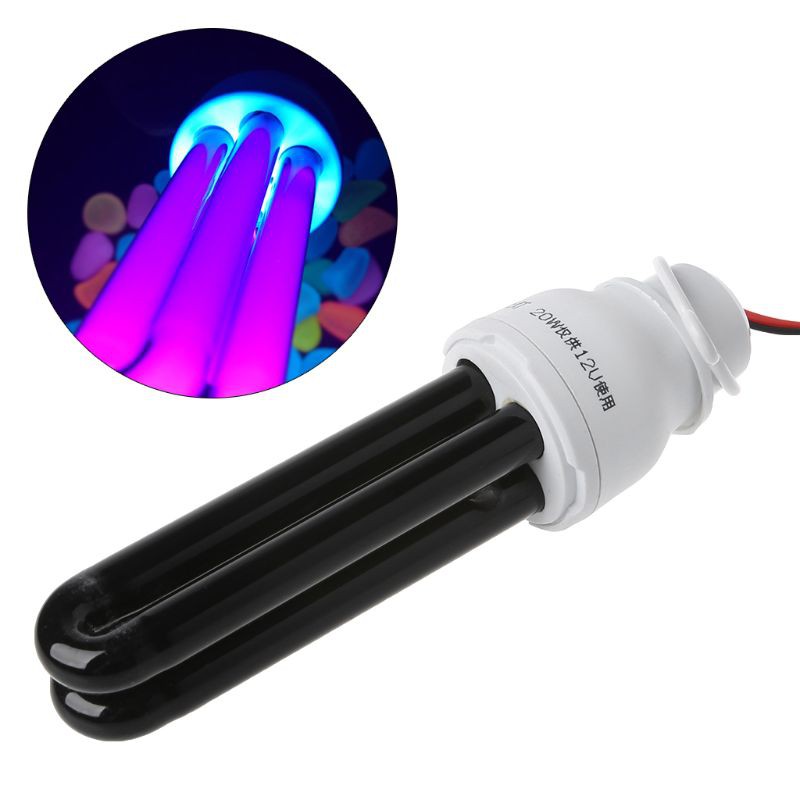 1 Bộ Bóng Đèn Tia Cực Tím Tiết Kiệm Năng Lượng 12v 20w