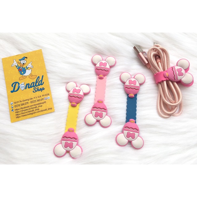 Kẹp thâu gọn dây sạc cute