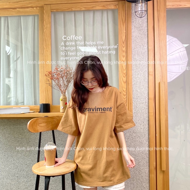 Áo thun 3158 MÀU VÀNG TRẦM hàng loại 1 chất dày dặn Unisex CHÒN CLOTHING