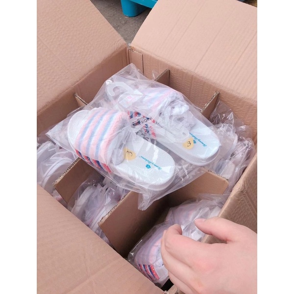 Dép quai ngang bé gái TBMK  Dép nhựa nhẹ chính hãng 0622
