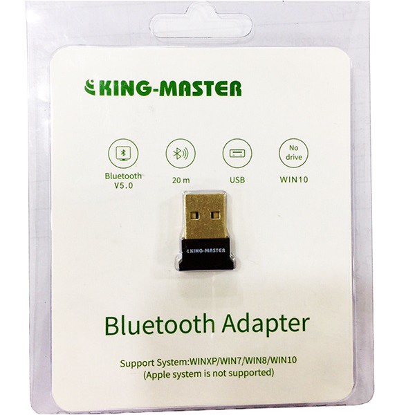 USB Bluetooth 5.0 giúp Laptop PC thu phát sóng bluetooth - Kingmaster