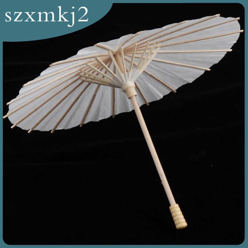 [szxmkj2] Dù Giấy Sơn Dầu Mini 1 / 3 BJD Chưa Sơn Trang Trí Nghệ Thuật DIY