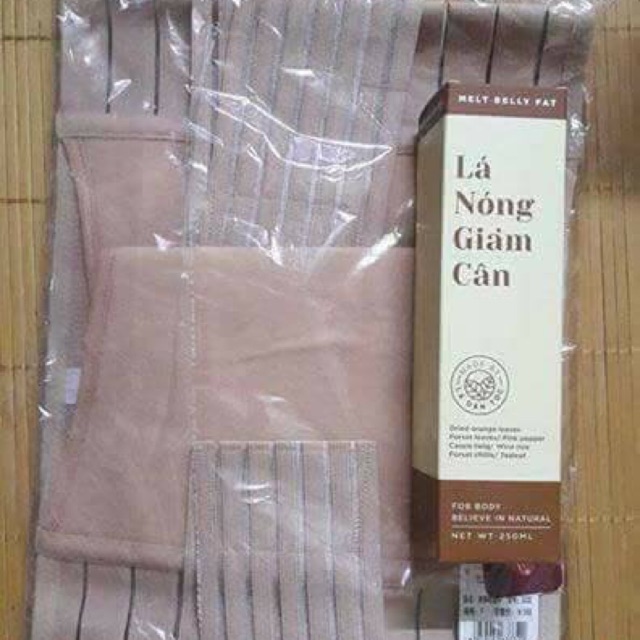 Combo Lá Nóng Giảm Cân và Nịt Bụng