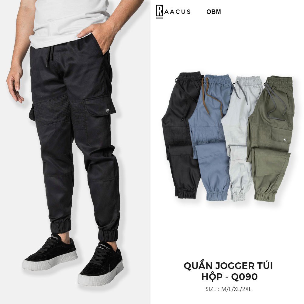 Quần jogger nam ống rộng RAACUS, quần kaki nam thời trang unisex- Q090